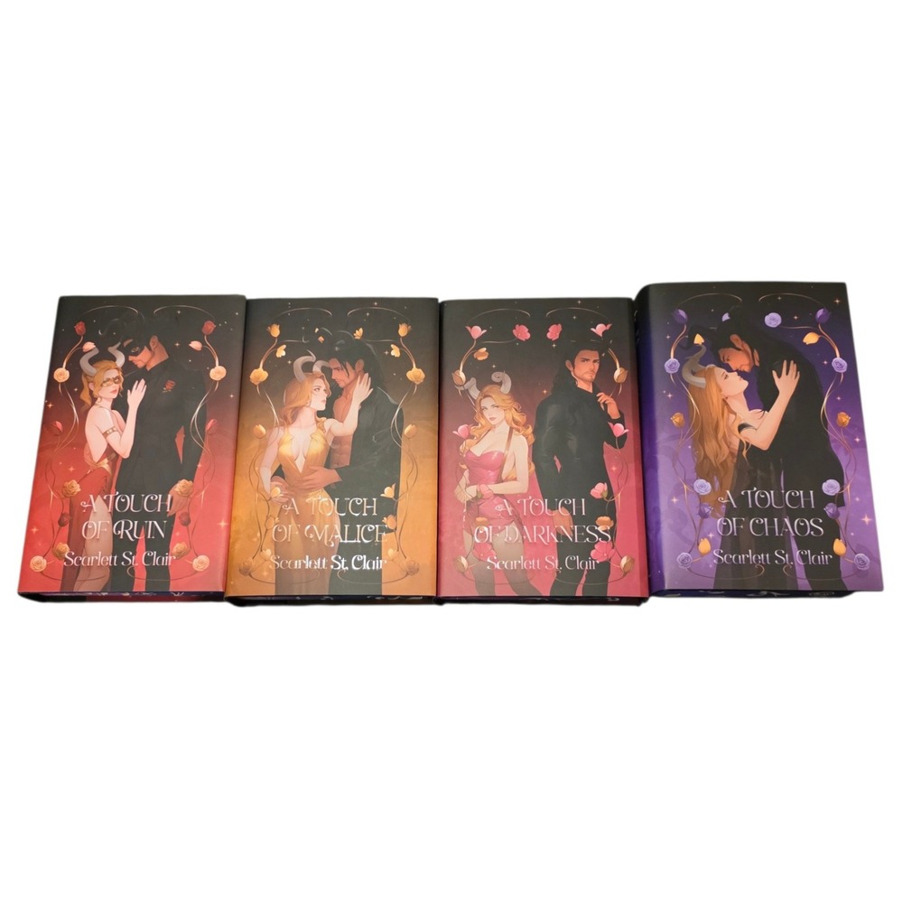 Scarlett St Clair Hades x Persephone FairyLoot Signed Set Touch of Darkness Ruin